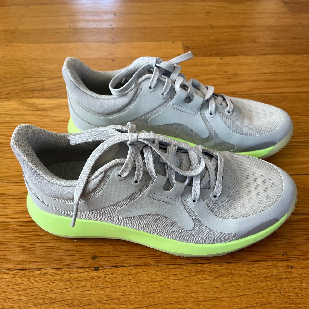 Lululemon Strongfeel Womens Training Shoe, Grey/Lime Green - Size 6.5, Like New!